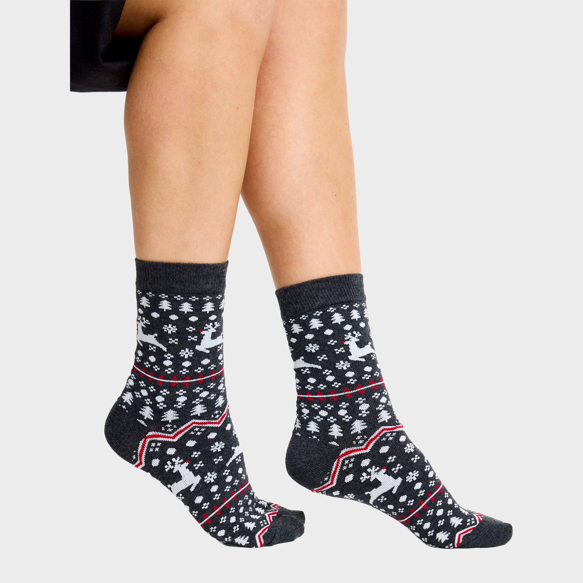 The Stylish Christmas Socks Grey